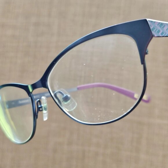 Marchon NYC Women Glasse Frame UPTOWN ROW Dark Blue/Pink Tone 51[]15 135 main image 5